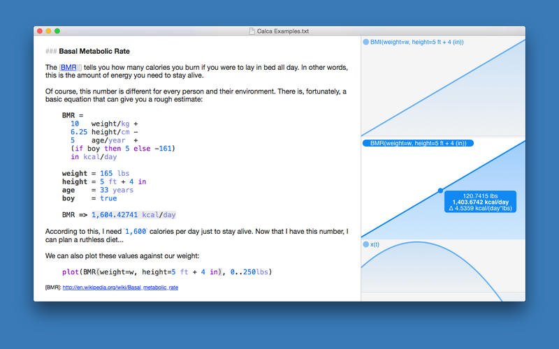 Calca 1.3 Mac OS X