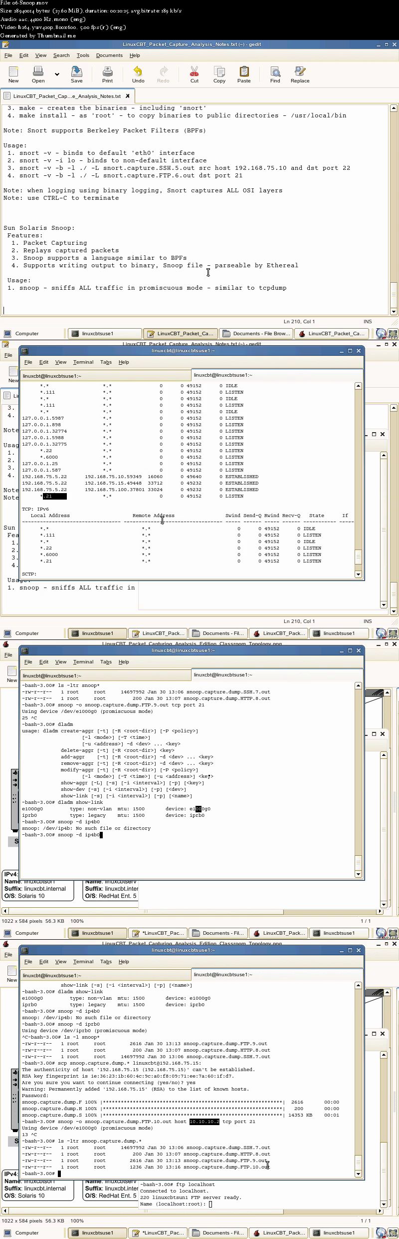 LinuxCBT PackCapAnal Edition 2012