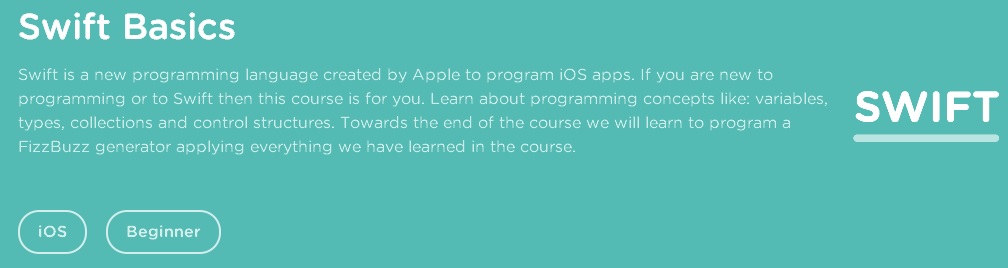 Teamtreehouse - Swift Basics