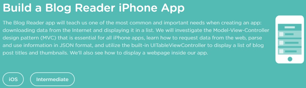 Teamtreehouse - Build a Blog Reader iPhone App