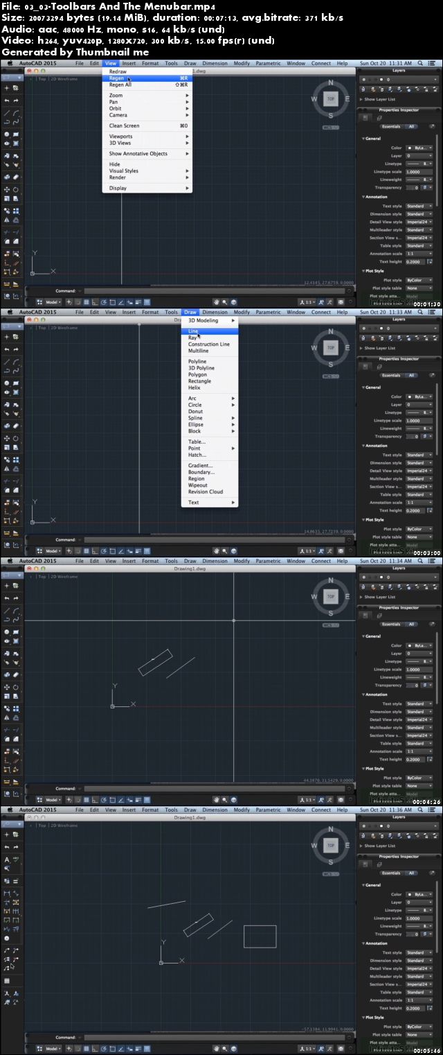 Learning Autodesk AutoCAD 2015 For Mac Training Video