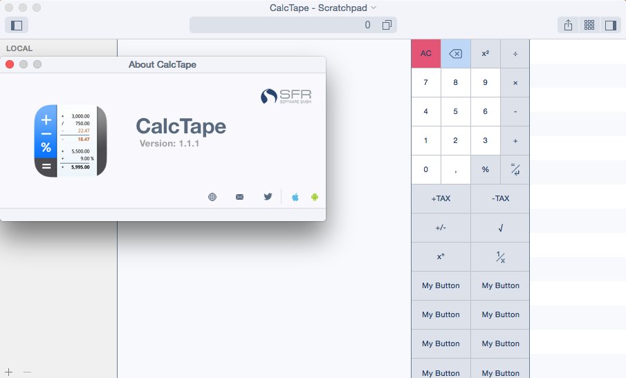 CalcTape 1.1.1 Multilingual Mac OS X