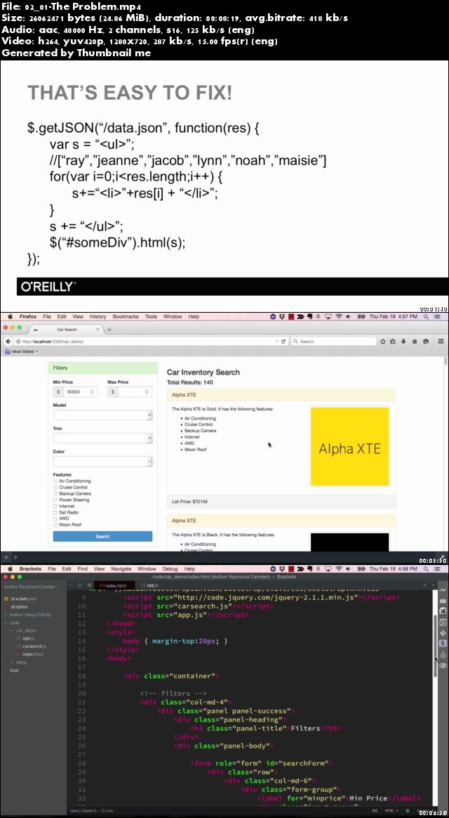 JavaScript Templating Training Video