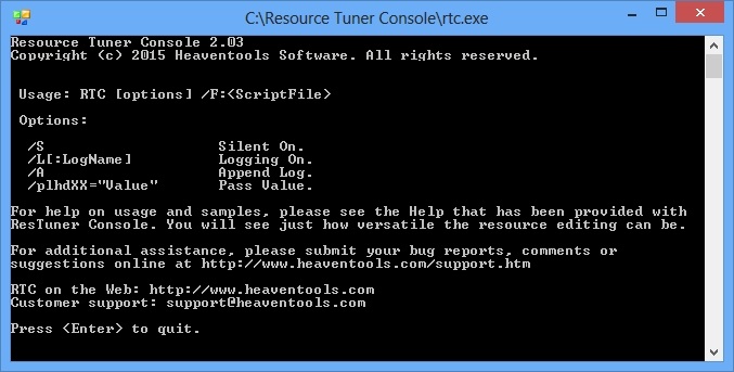 Resource Tuner Console 2.03 Multilingual