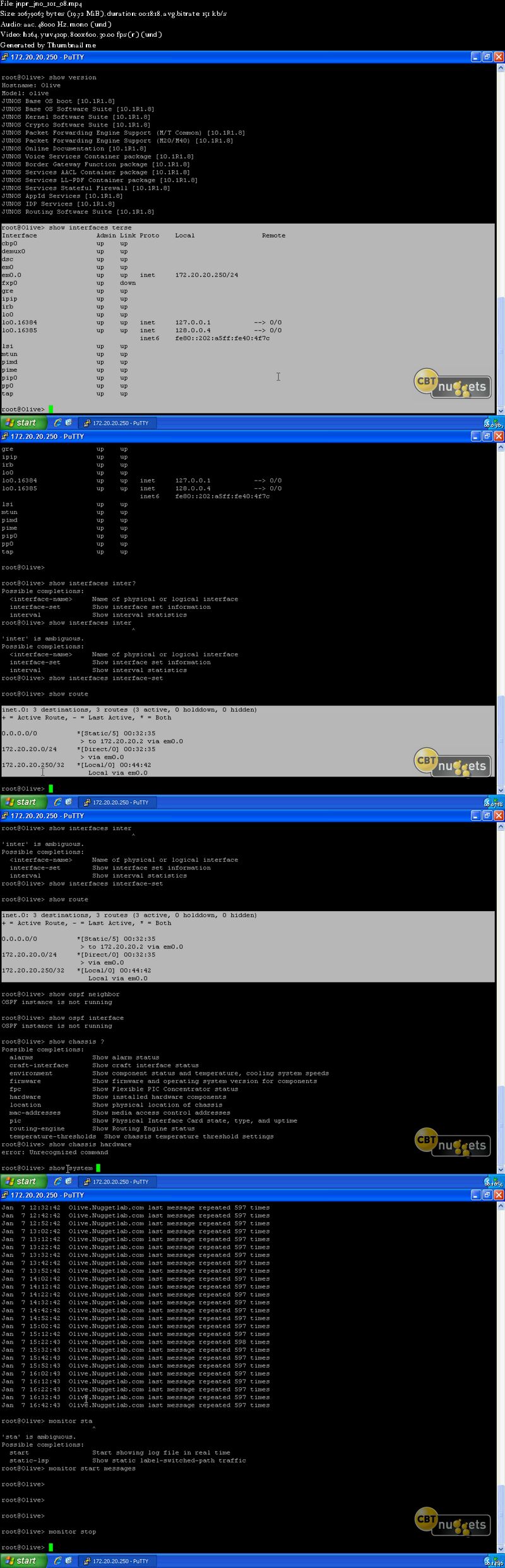 CBT Nuggets - Juniper Networks Certified Associate Junos JN0-101