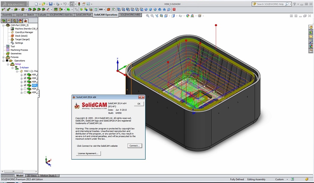 SolidCAM 2014 SP5 HF3 Multilanguage for SolidWorks 2012-2015 (x86/x64)