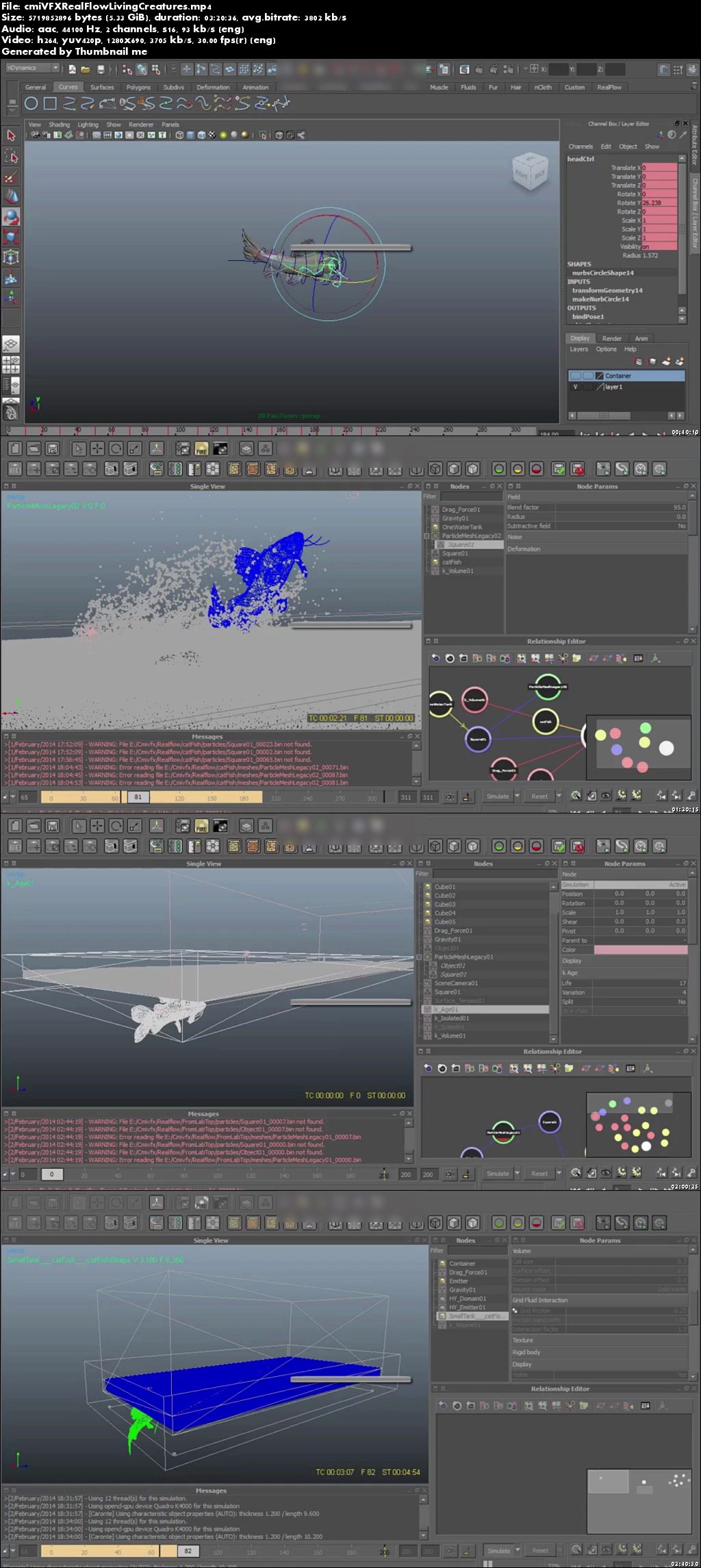 Living Creatures in Realflow Vol 01