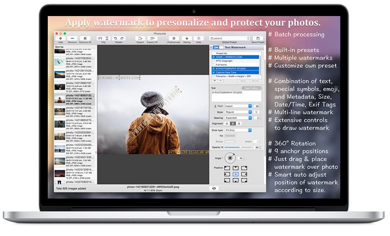 Photojob 2.0 Mac OS X