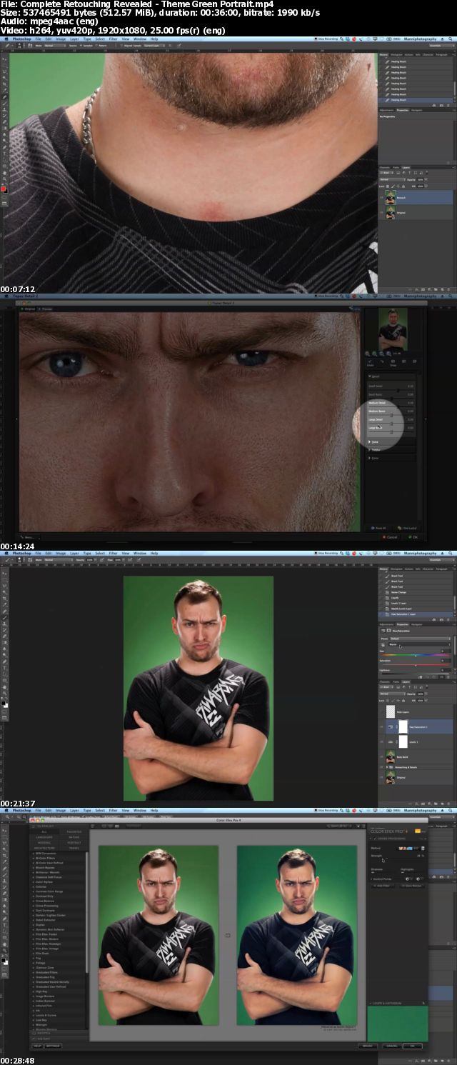 Complete Retouching Revealed - Theme Green Portrait