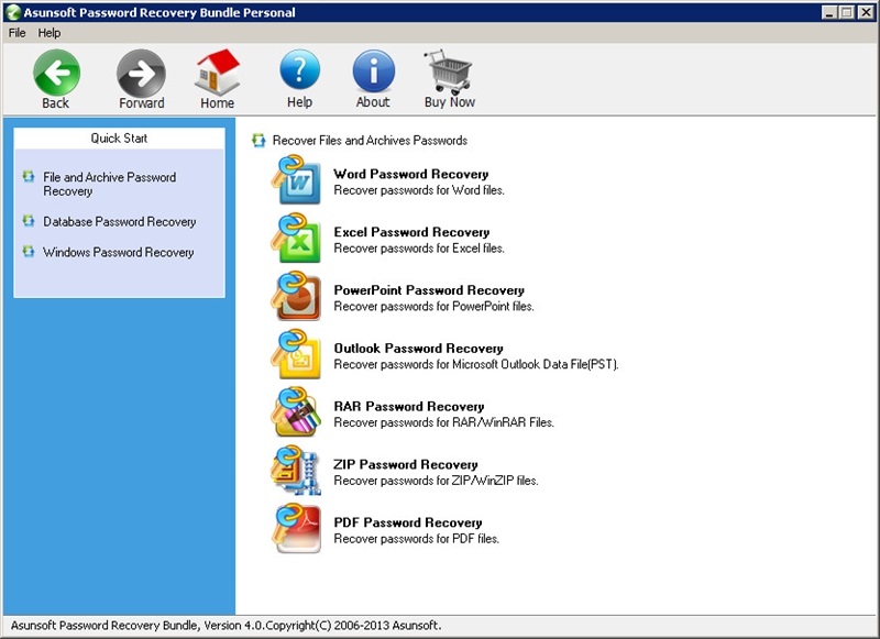 Asunsoft Password Recovery Bundle Personal 4.0