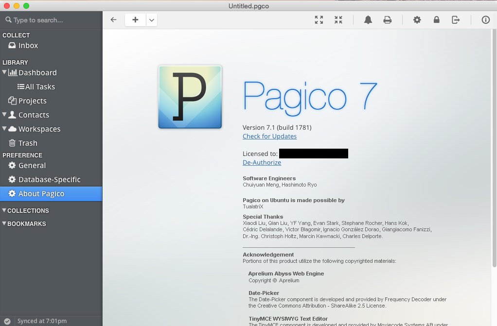 Pagico 7.1 build 1781 Multilangual Mac OS X