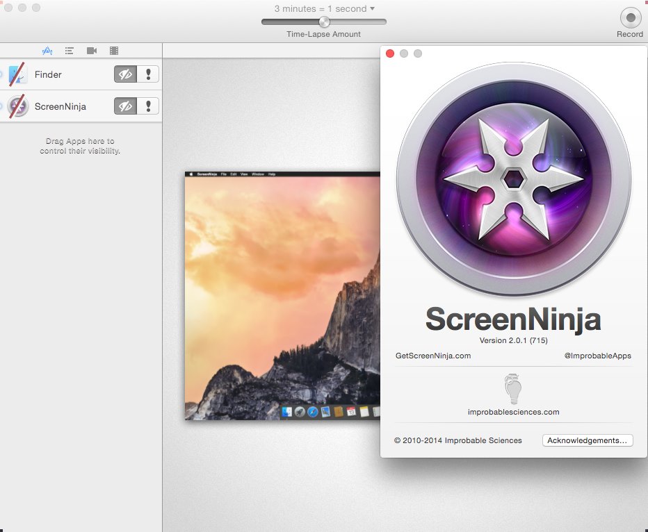 ScreenNinja 2.0.1 Mac OS X