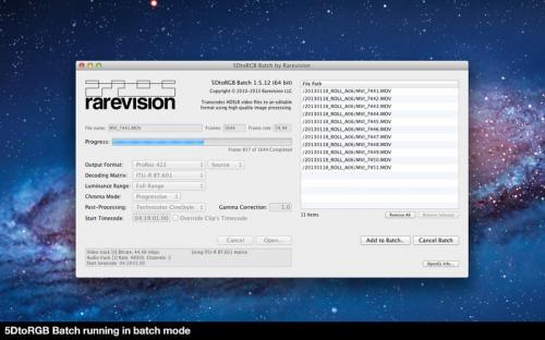 5DtoRGB Batch 1.5.18 MacOSX