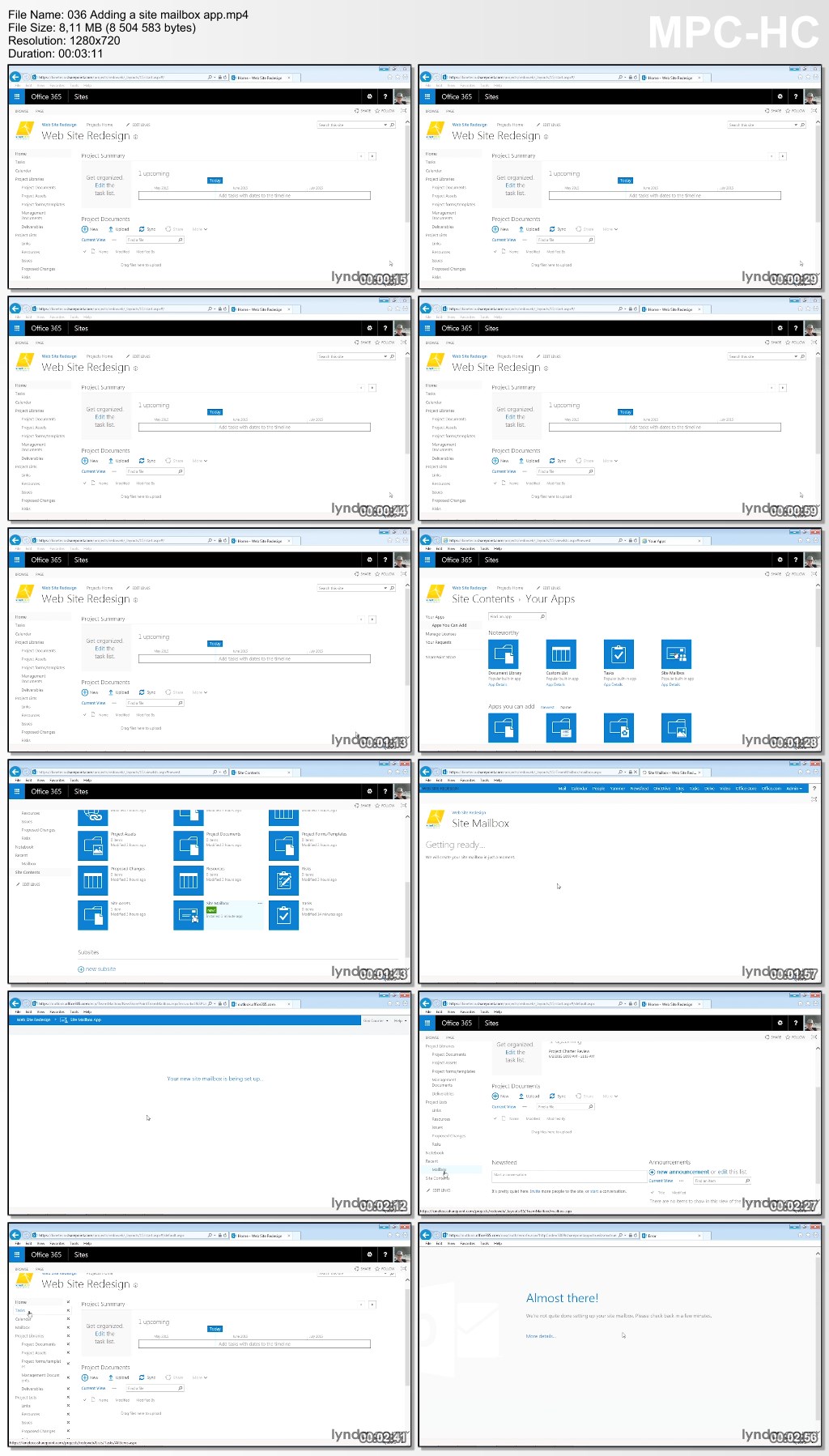 Lynda - Managing Projects with SharePoint 2013