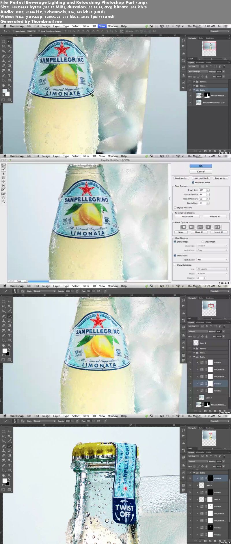 Perfect Beverage Lighting and Retouching