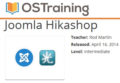 OSTraining - Joomla Hikashop