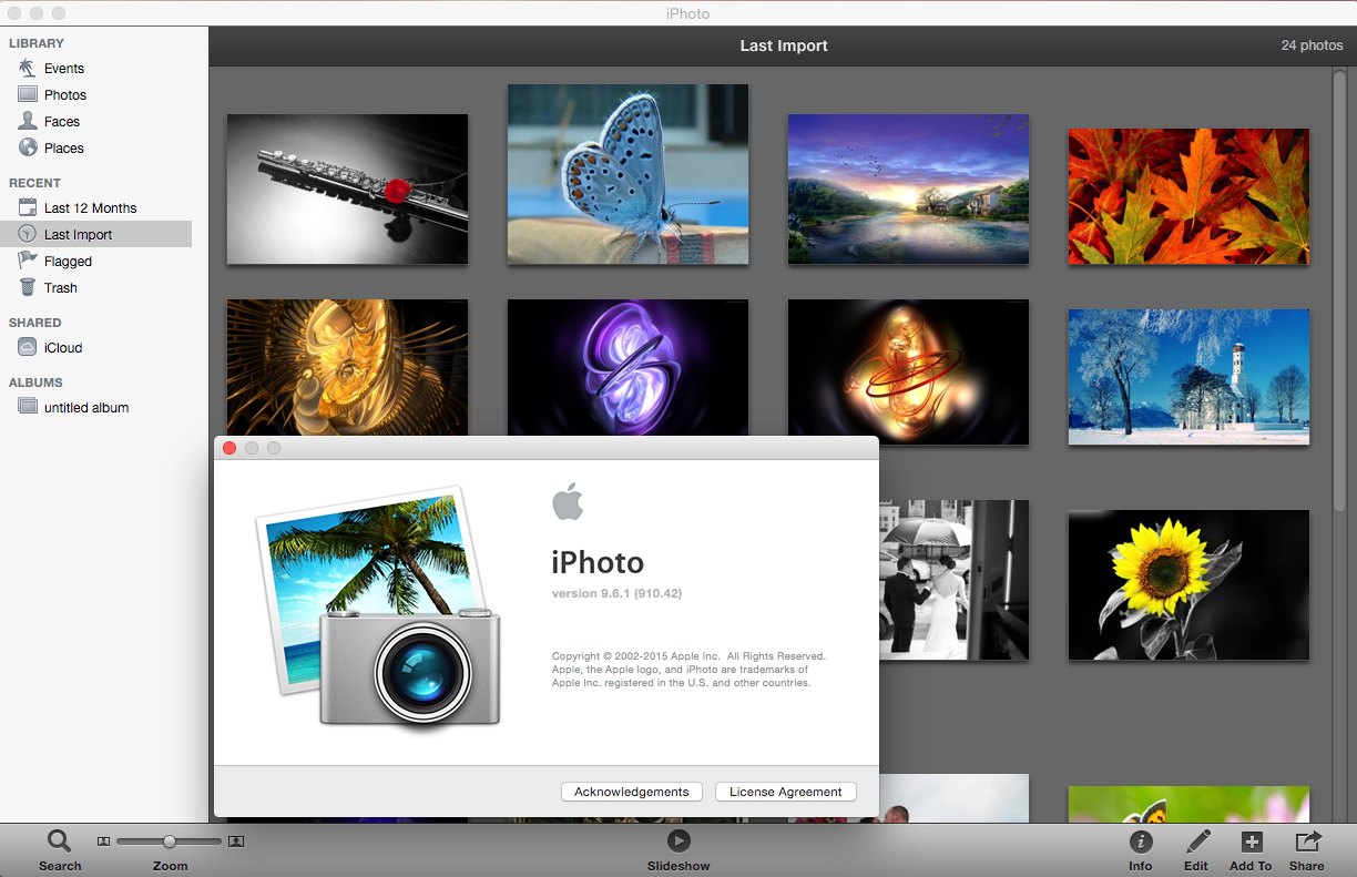iPhoto 9.6.1 Multilangual Mac OS X