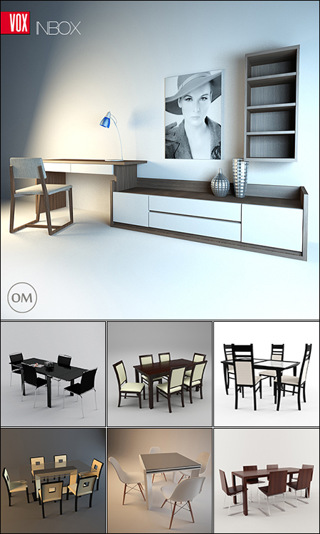 Modern Table and Chair Set