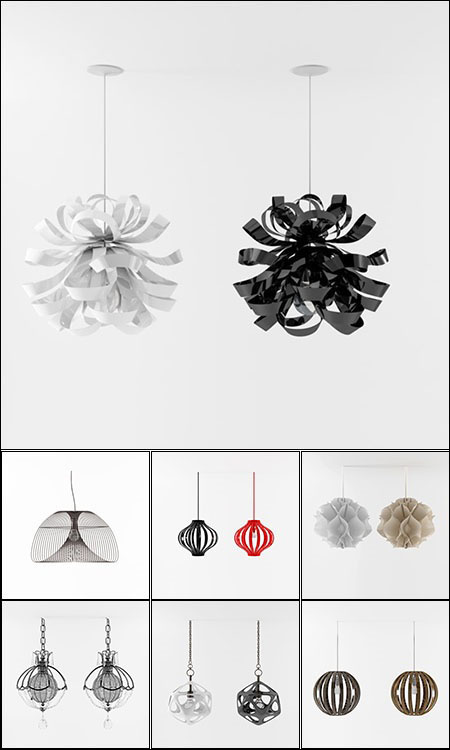 3D Models Chandelier Collection