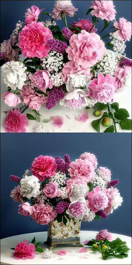 Flower Arrangement with Peonies