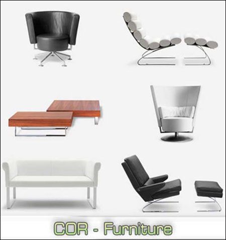 3D models of COR Furniture