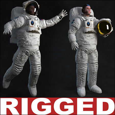 TurboSquid Astronaut Rigged