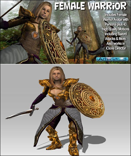 Arteria 3D Female Warrior