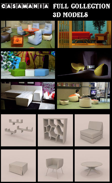 3D models of Furniture Casamania