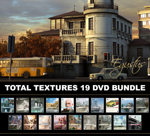 Total Textures v1-19 DVD Bundle