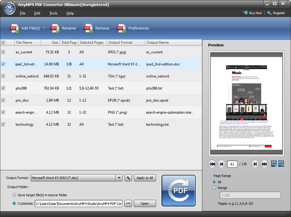 AnyMP4 PDF Converter Ultimate 3.0.8