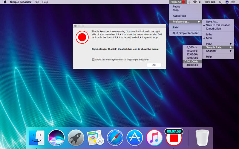 Simple Recorder PRO 1.4 Multilingual Mac OS X