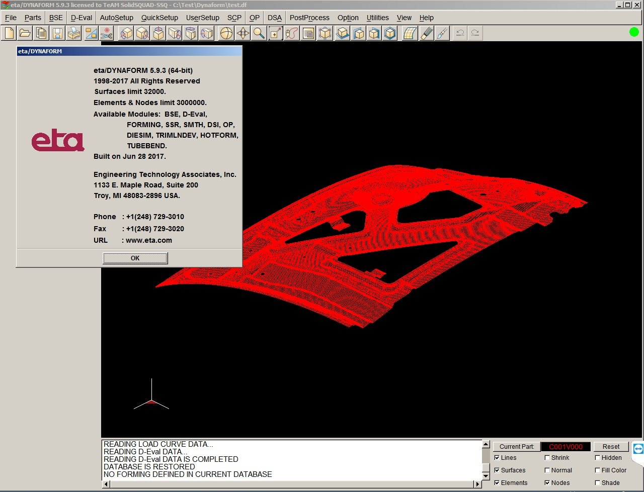 ETA Dynaform 5.9.3