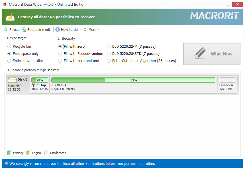 Macrorit Data Wiper 4.0.0 Unlimited Edition + Portable