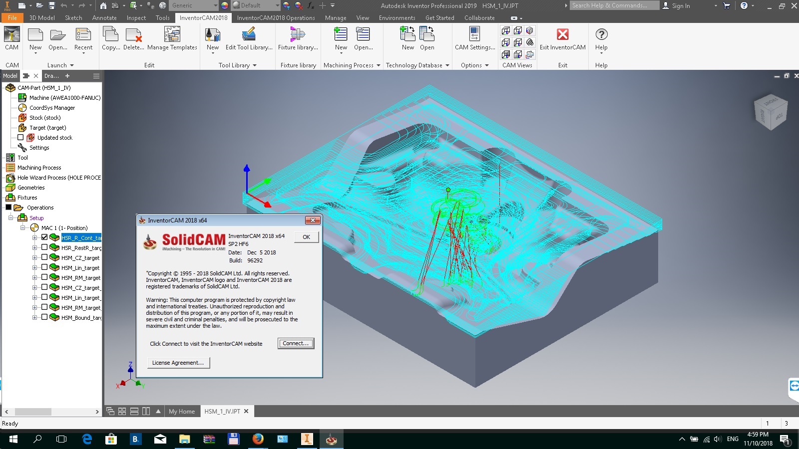 InventorCAM 2018 SP2 HF6