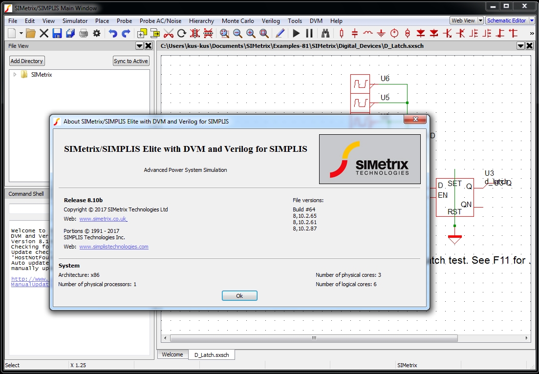 SIMetrix 8.10b