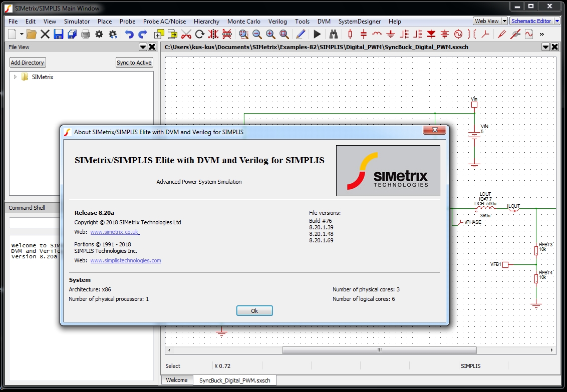 SIMetrix 8.20a