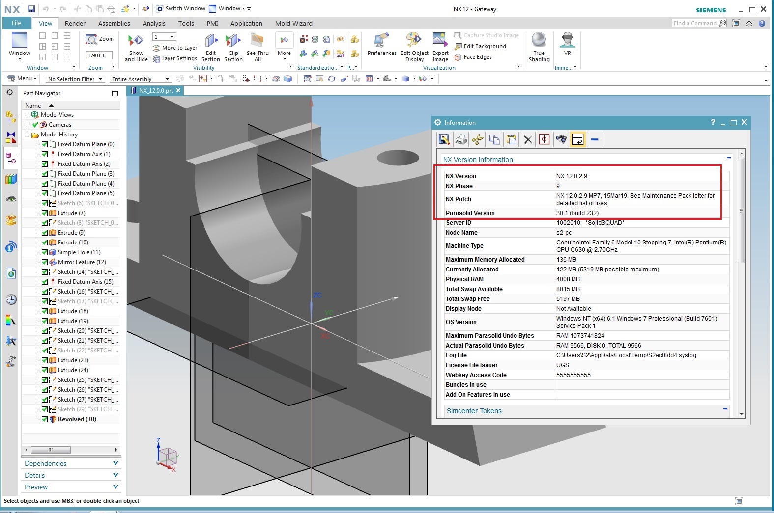 Siemens PLM NX 12.0.2 (NX 12.0 MR2) MP07 Update