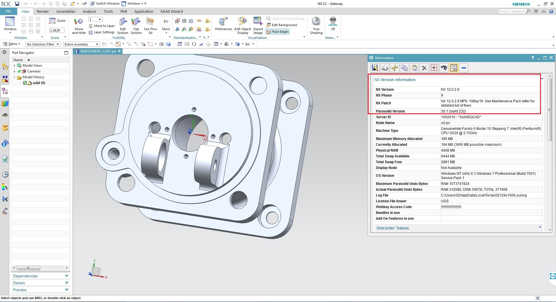 Siemens PLM NX 12.0.2 (NX 12.0 MR2) MP09 Update