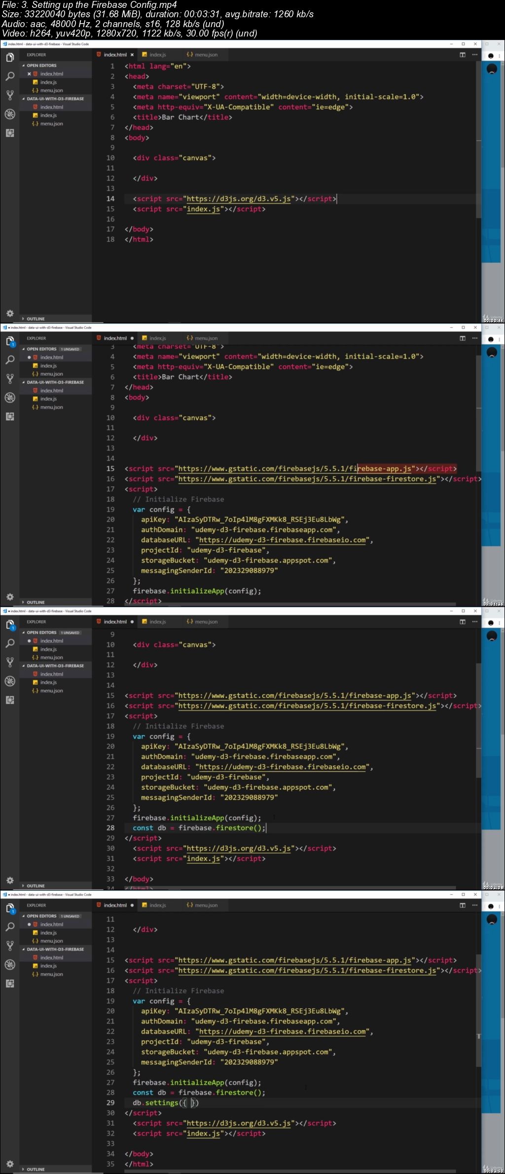  Build Data Visualizations with D3.js & Firebase 