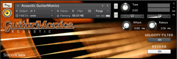 SoundCues GuitarMonics Collection KONTAKT screenshot