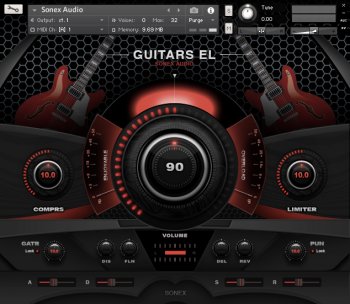 Sonex Audio Electric Guitars KONTAKT screenshot