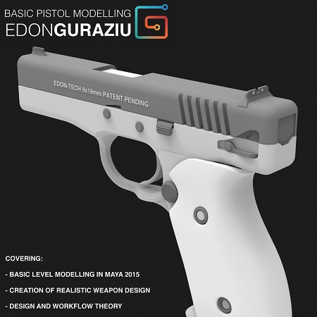 Gumroad – Basic Pistol Modelling with Edon Guraziu