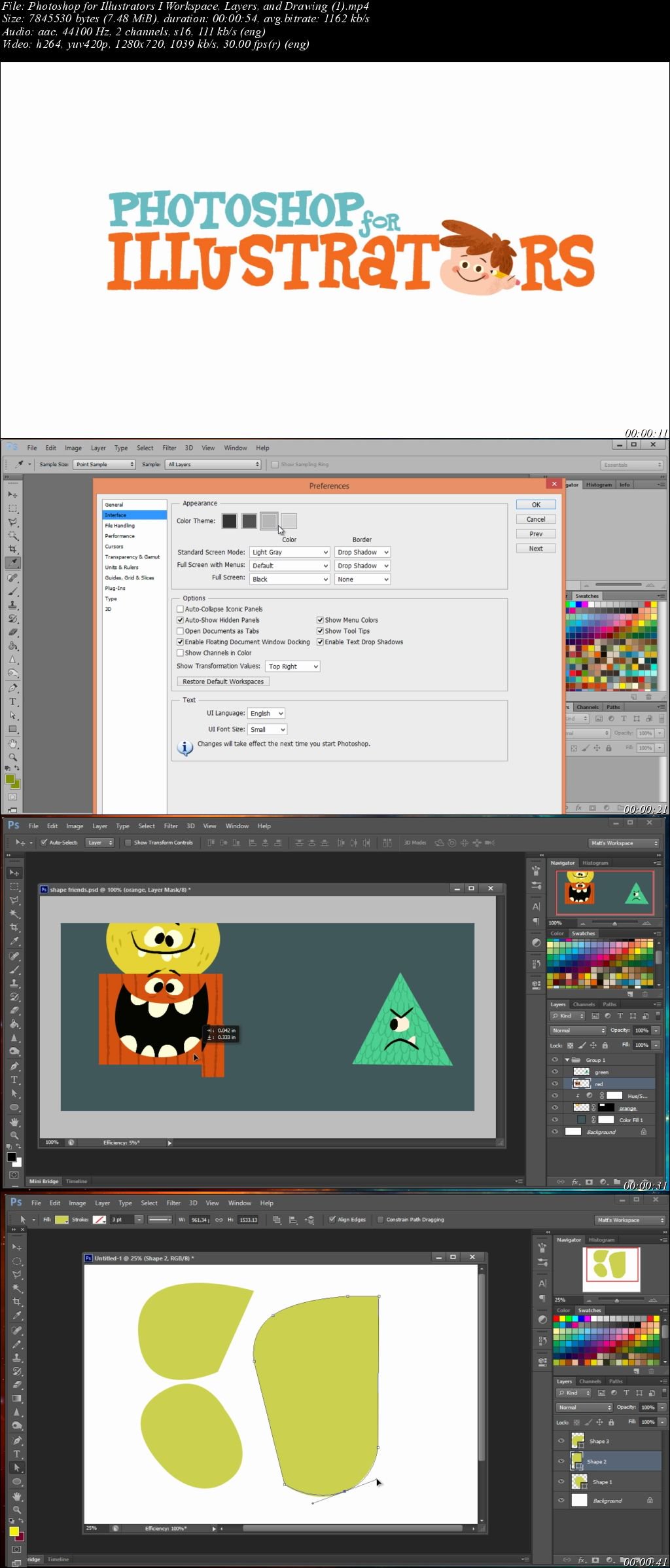 Photoshop for Illustrators I: Workspace, Layers, and Drawing