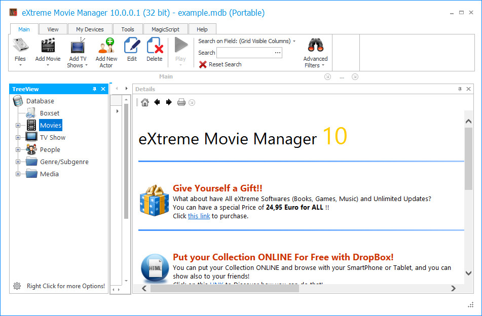 Extreme Movie Manager 10.0.0.1 Multilingual