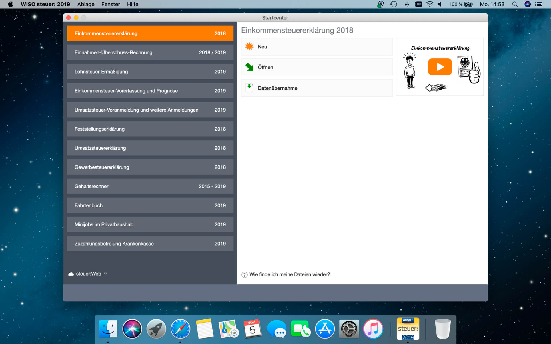 WISO steuer 2019 9.02.1698 Multilingual macOS