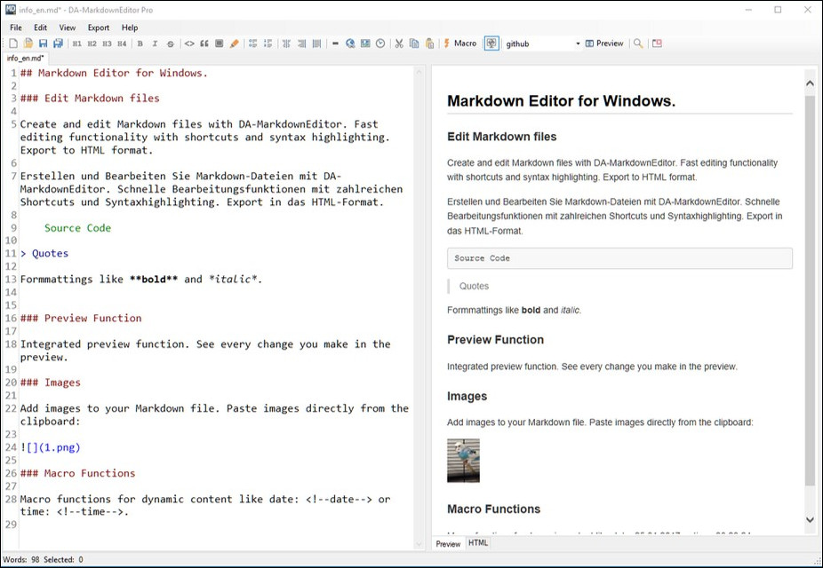 DA-Software MarkdownEditor Pro 1.2.0