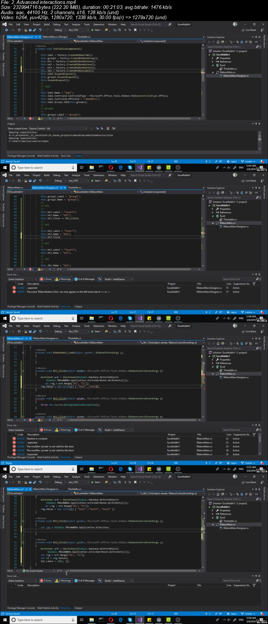  Excel add-in with c# VSTO and web 