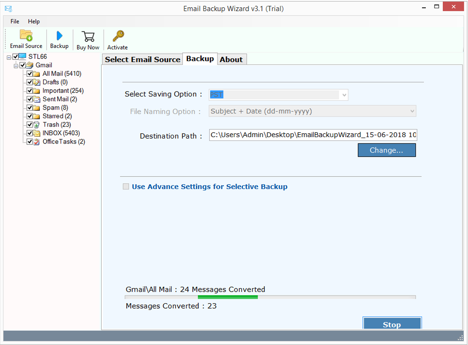 ZOOK Email Backup Wizard 3.1