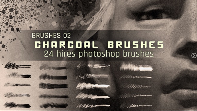 Artstation – Realistic Charcoal Photoshop Brushes – Stéphane Wootha