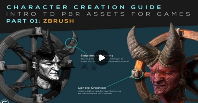 Skillshare – Character Creation Guide: PBR Assets for Games: Part 01: Zbrush